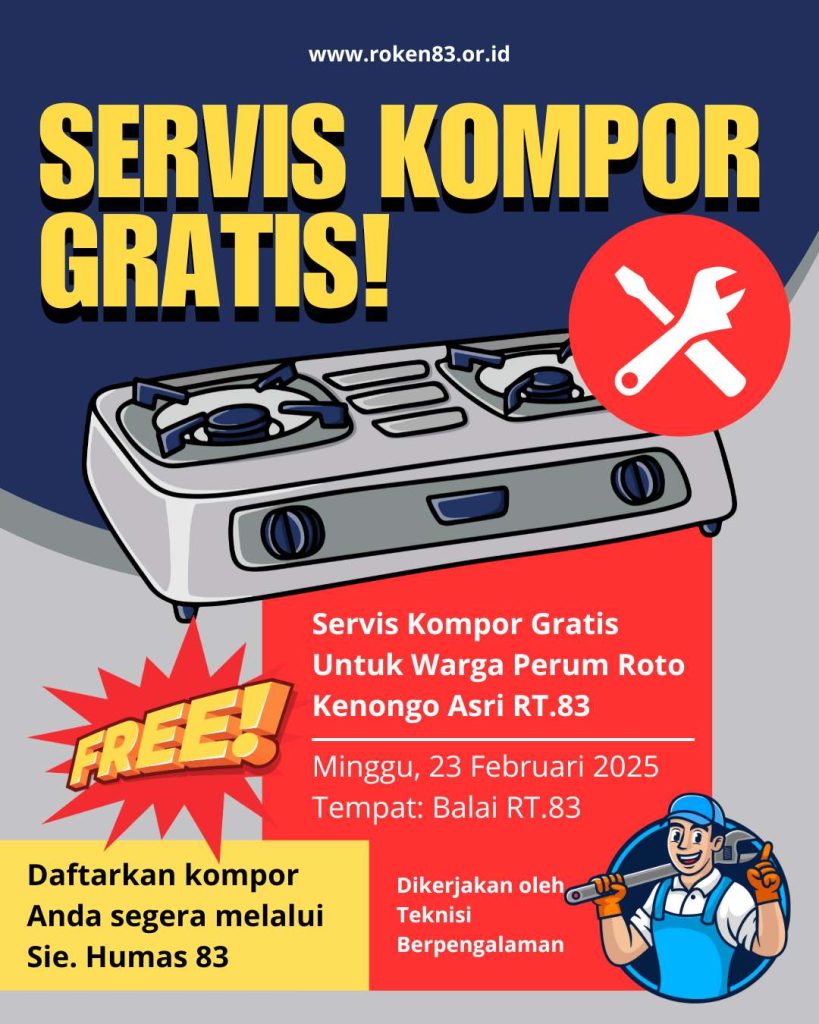 Info Servis Kompor Gratis