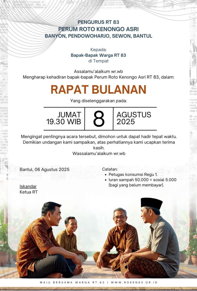 Undangan Rapat Warga Agustus 2025