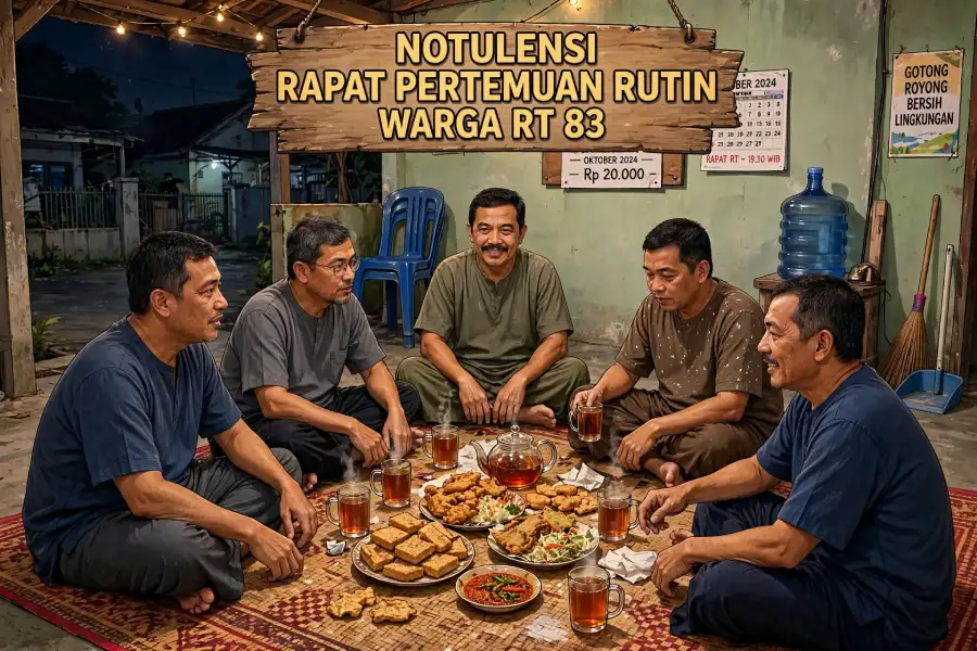 Notulensi Rapat Pertemuan Rutin Warga RT 83